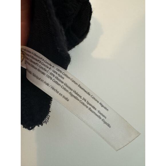 Free People Illektra Bralette Crop Top - Black - Medium - Picture 5 of 9